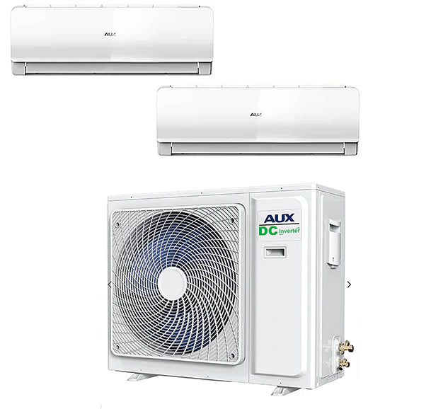 CLIMATIZZATORE DUAL AUX  9+12 DC INVERTER GAS R-32 A++A+ WI-FI READY CON UNITA' ESTERNA AM2-H18/4DR3C